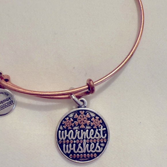 Rose Gold Holiday Bangle Bracelets- lot of 2 - Picture 3 of 6